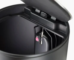 Arc™ 10L Easy-push Matt Black Pedal Trash Can Starter Set