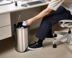 Arc™ 10L Easy-push Stainless-steel Pedal Trash Can