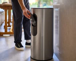 Arc™ 30L Easy-push Stainless-steel Pedal Trash Can Starter Set