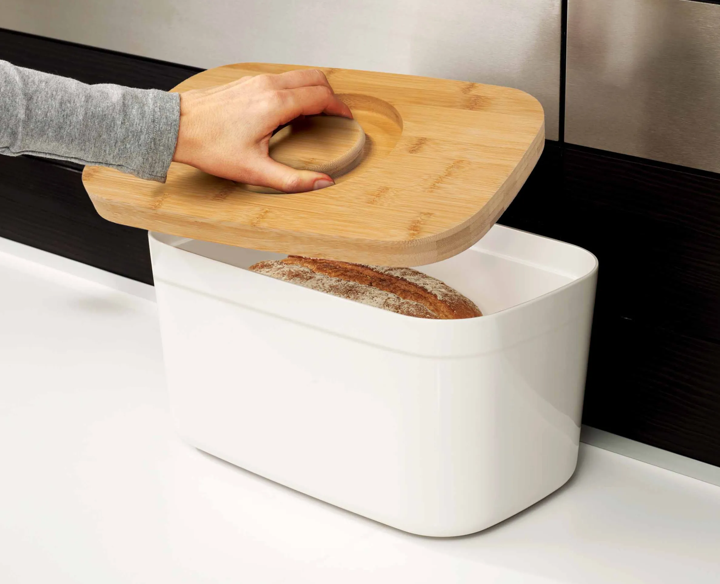 Bread Bin with Bamboo Lid
