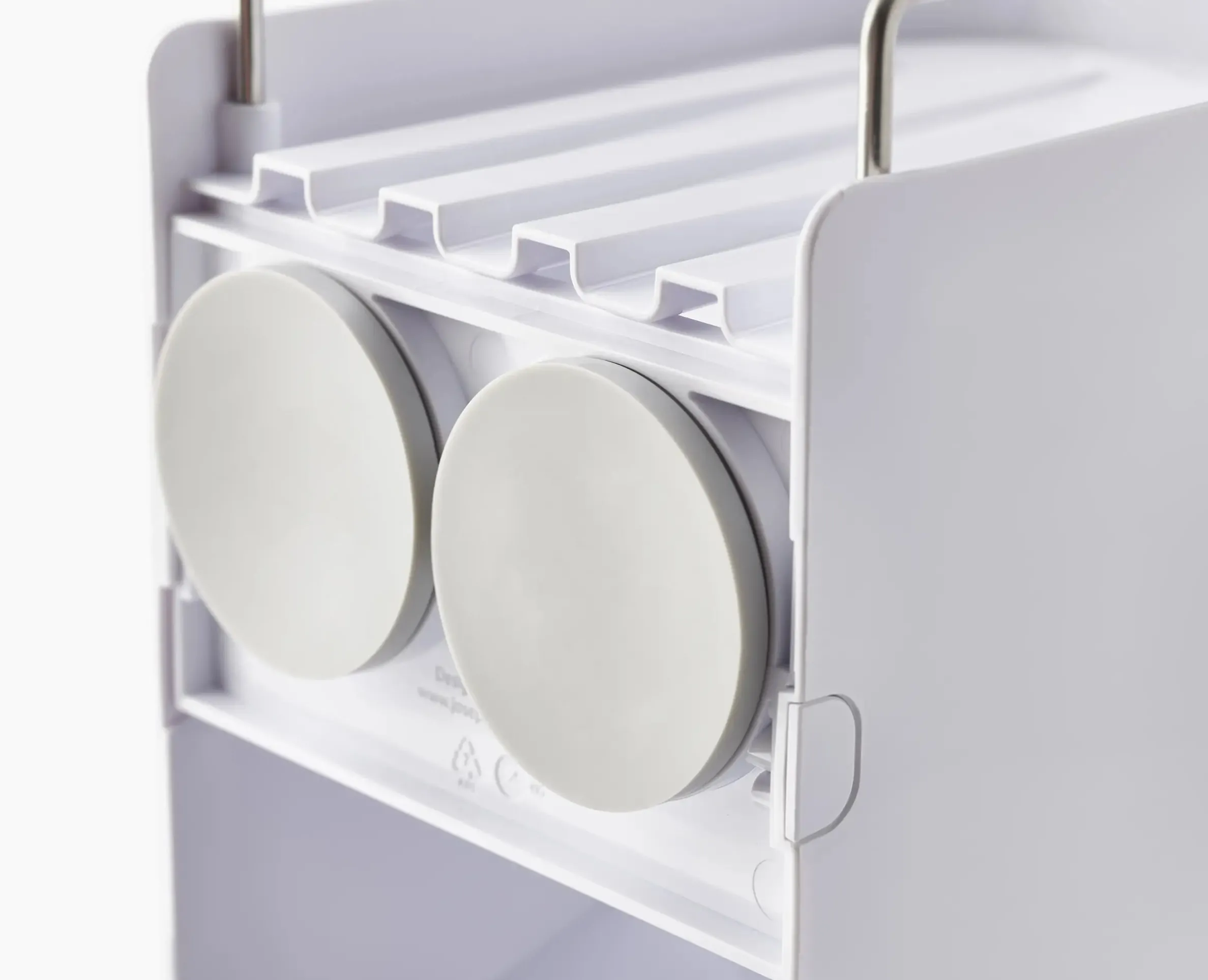 Capsule™ 4-tier White Shower Shelf