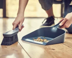 CleanStore Blue Wall-mounted Dustpan & Brush