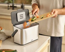 Collect™ 4L Stainless-steel Food Waste Caddy