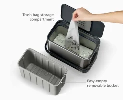 Collect™ 4L Stainless-steel Food Waste Caddy