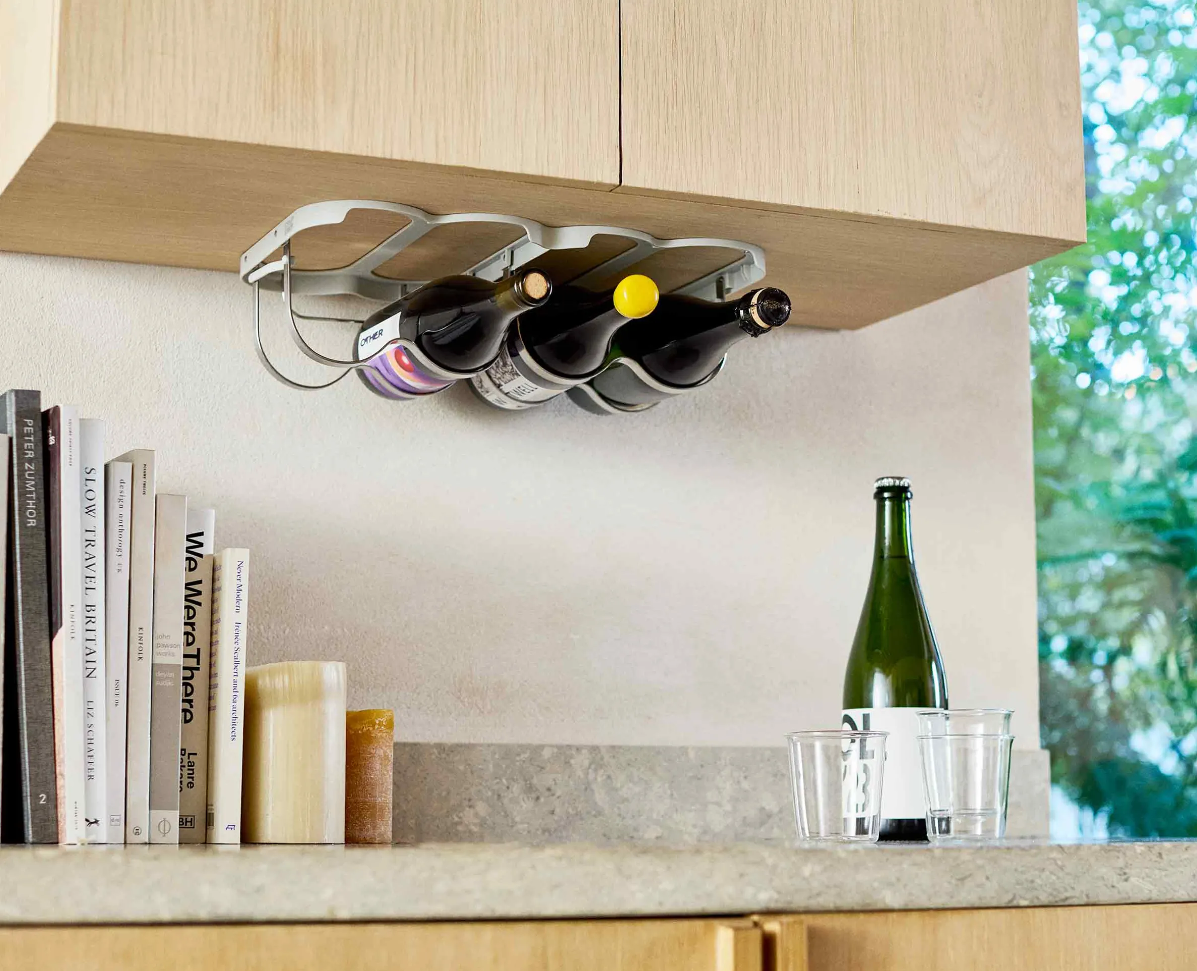 Cradle™ Under-Shelf Folding Wine Bottle Rack