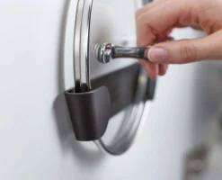 CupboardStore™ Set of 4 Gray Pan Lid Holders