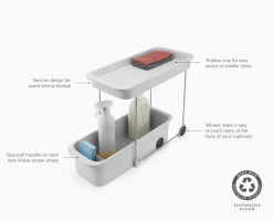 CupboardStore™ 2-Tier Easy-Access Storage Caddy