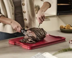 Cut&Carve™ Plus Multi-function Red Cutting Board