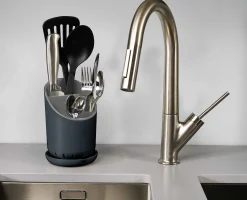 Dock™ Gray Cutlery Drainer