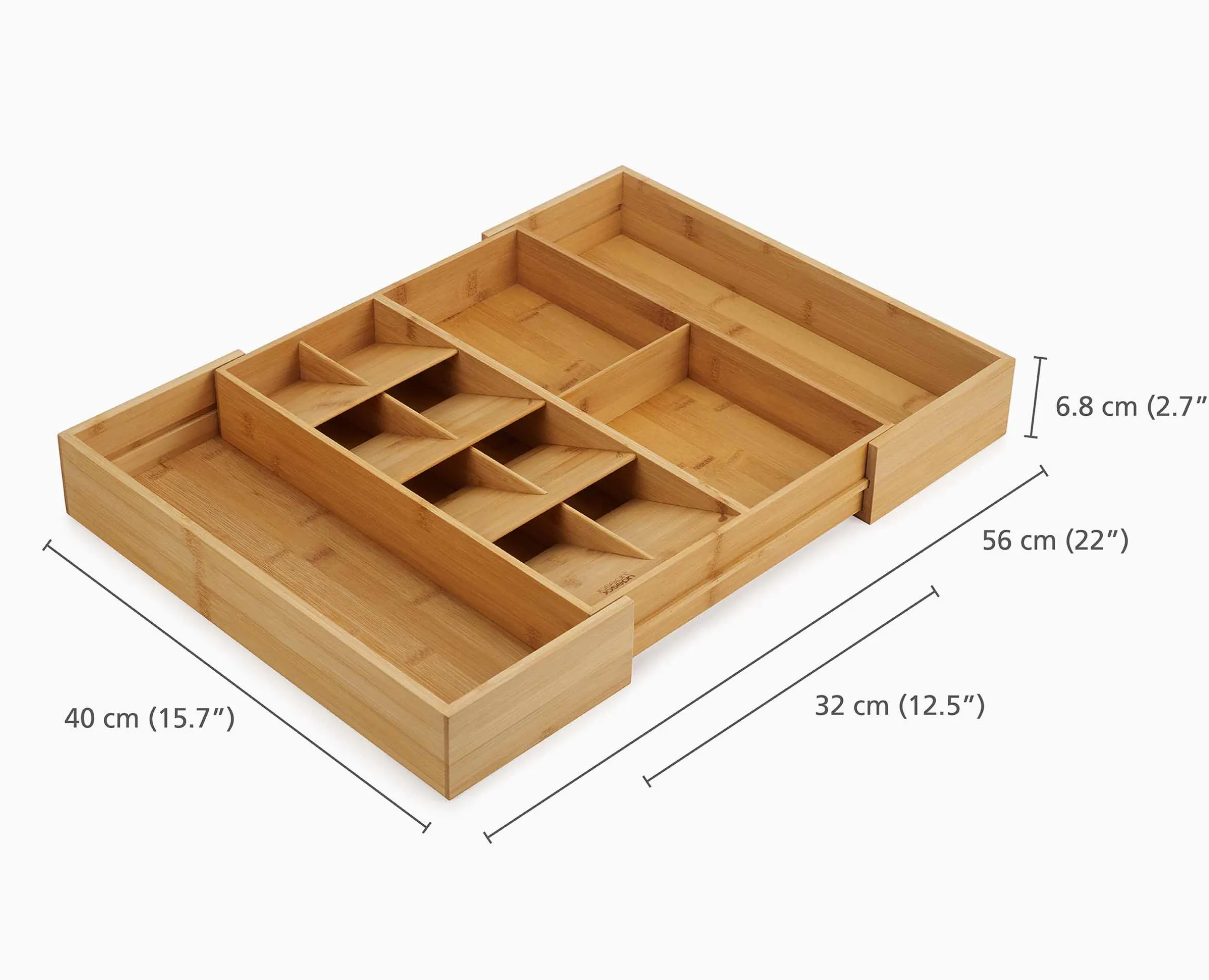 DrawerStore™ Bamboo Expanding Cutlery, Utensil & Gadgets Organizer