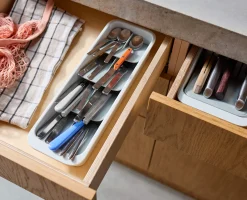 DrawerStore™ Compact Tiered Cutlery Organizer