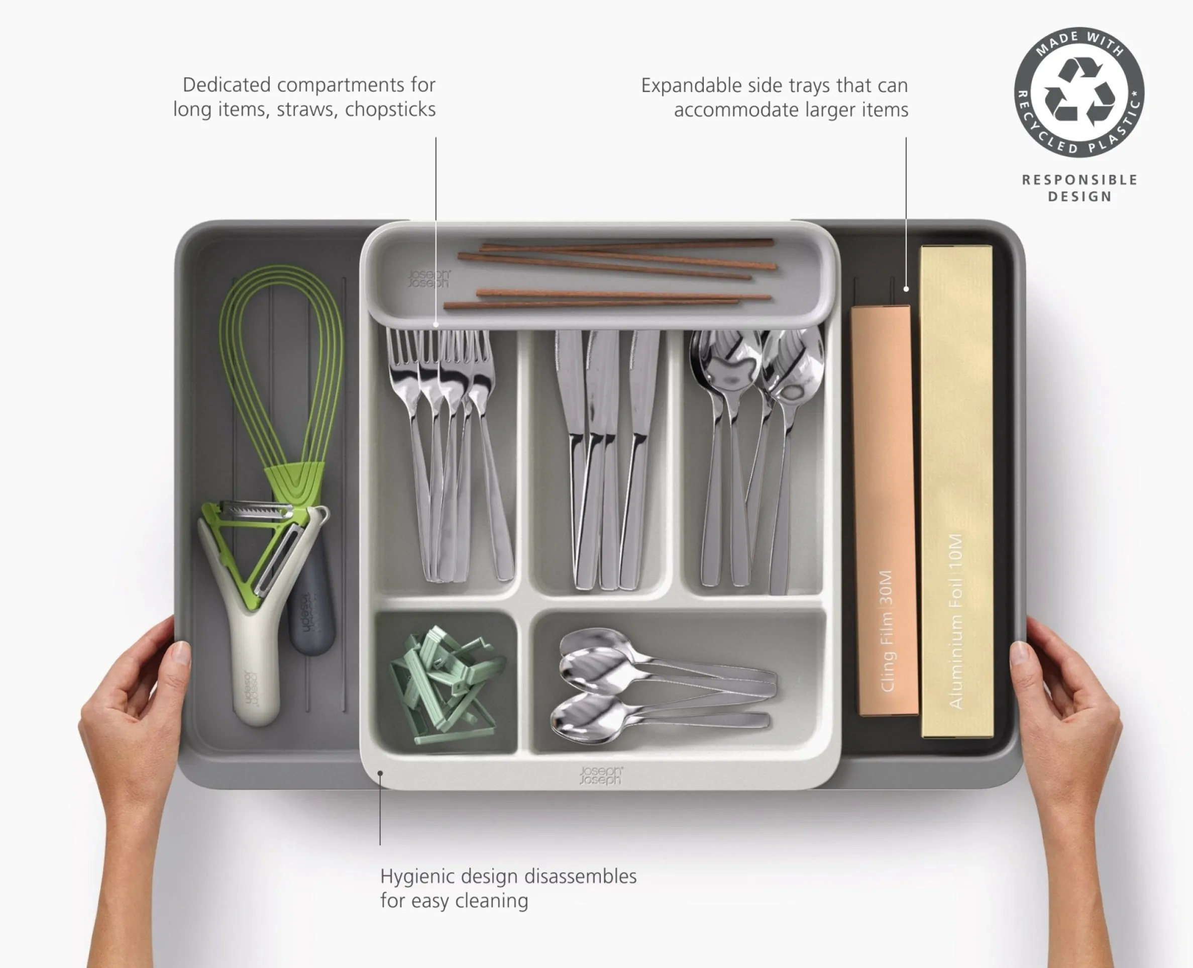 DrawerStore™ Expanding Cutlery, Utensil & Gadget Organizer