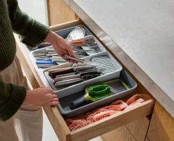 DrawerStore™ Expanding Tiered Cutlery, Utensil, Gadget & Knife Organizer