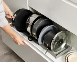 DrawerStore™ Gray Expanding Cookware Organizer