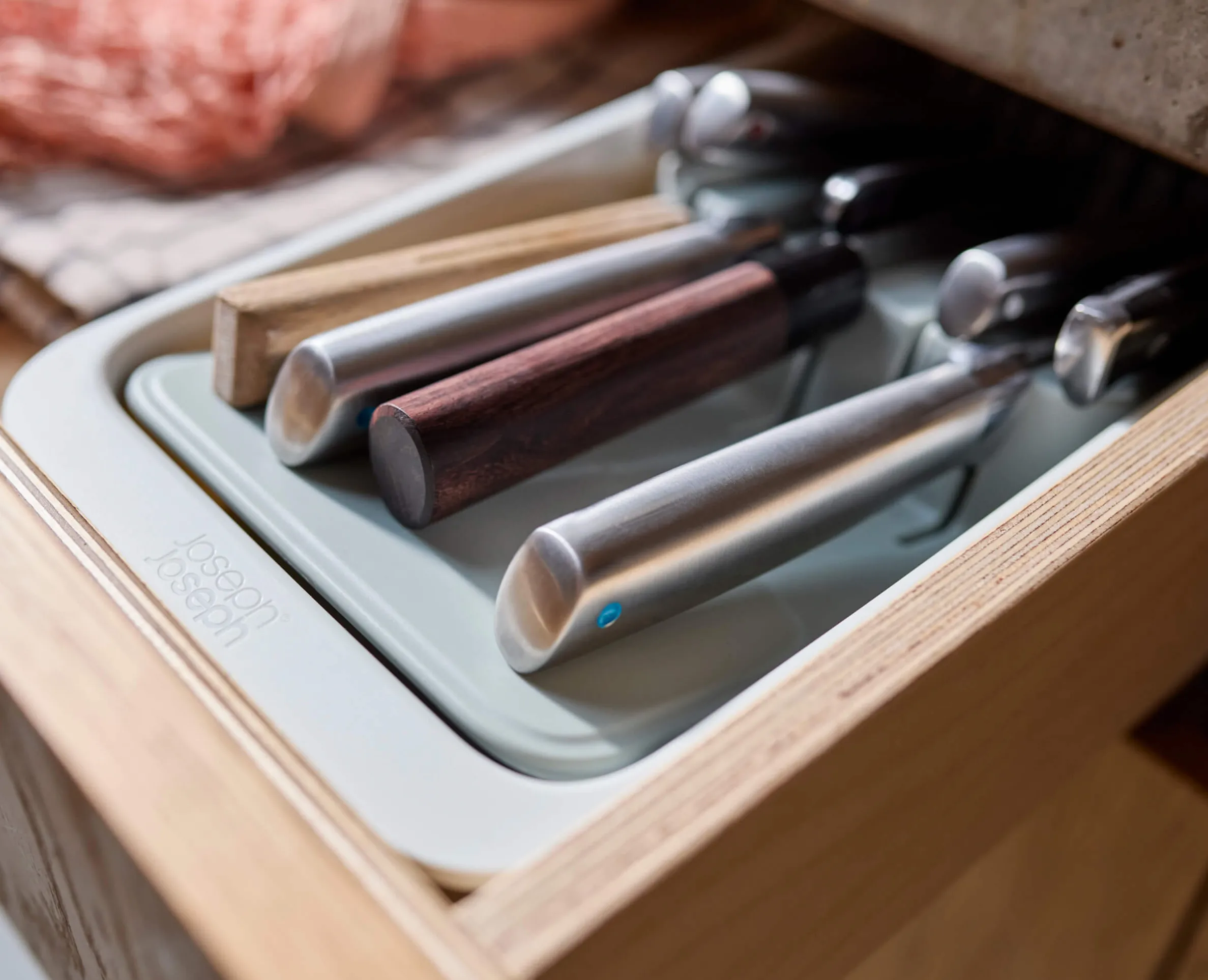 DrawerStore™ 2-Tier Compact Knife Organizer