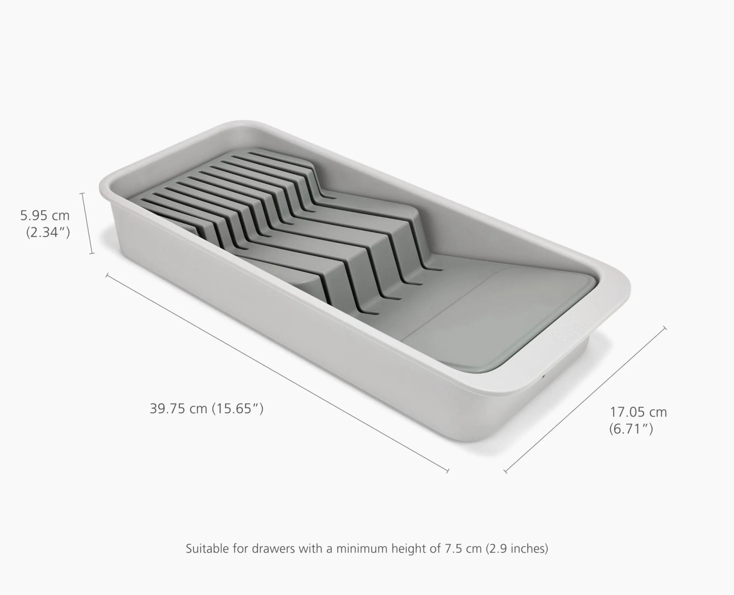 DrawerStore™ 2-Tier Compact Knife Organizer