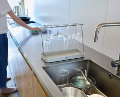 DrySmart™ Folding Wine Glass Drying Rack
