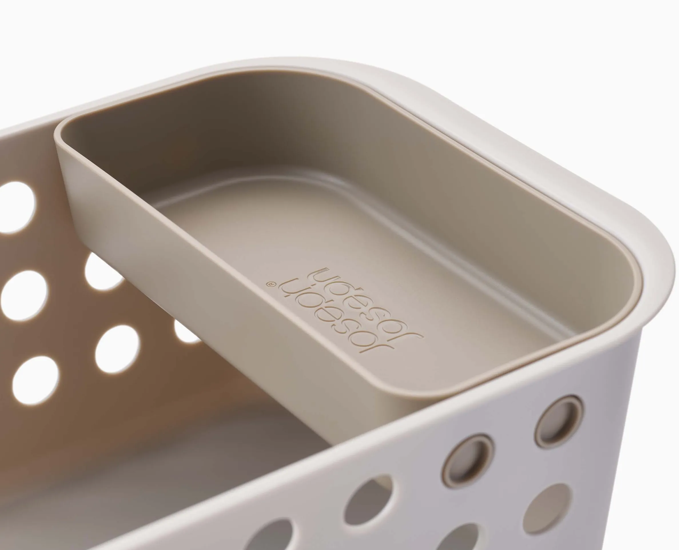EasyStore™ Ecru Bathroom Storage Basket