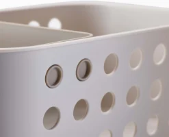 EasyStore™ Ecru Bathroom Storage Basket