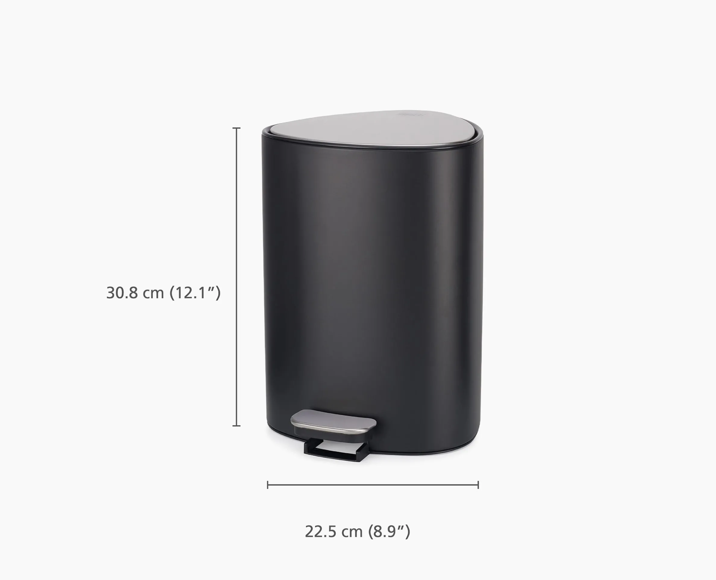 EasyStore™ 5L Matt Black Bathroom Pedal Trash Can