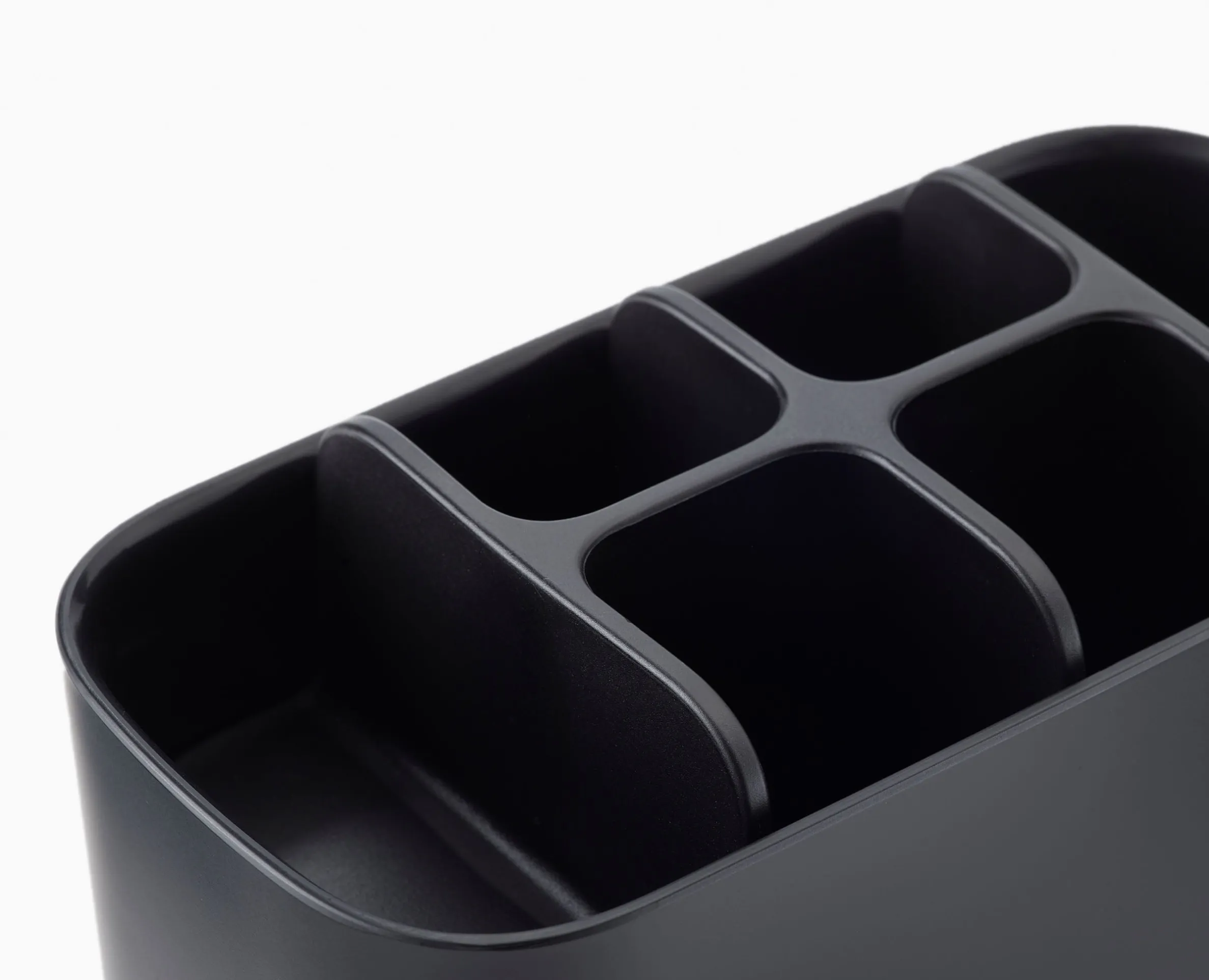 EasyStore™ Large Matt Black Toothbrush Holder