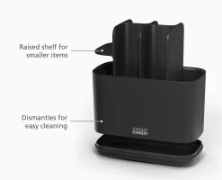 EasyStore™ Large Matt Black Toothbrush Holder
