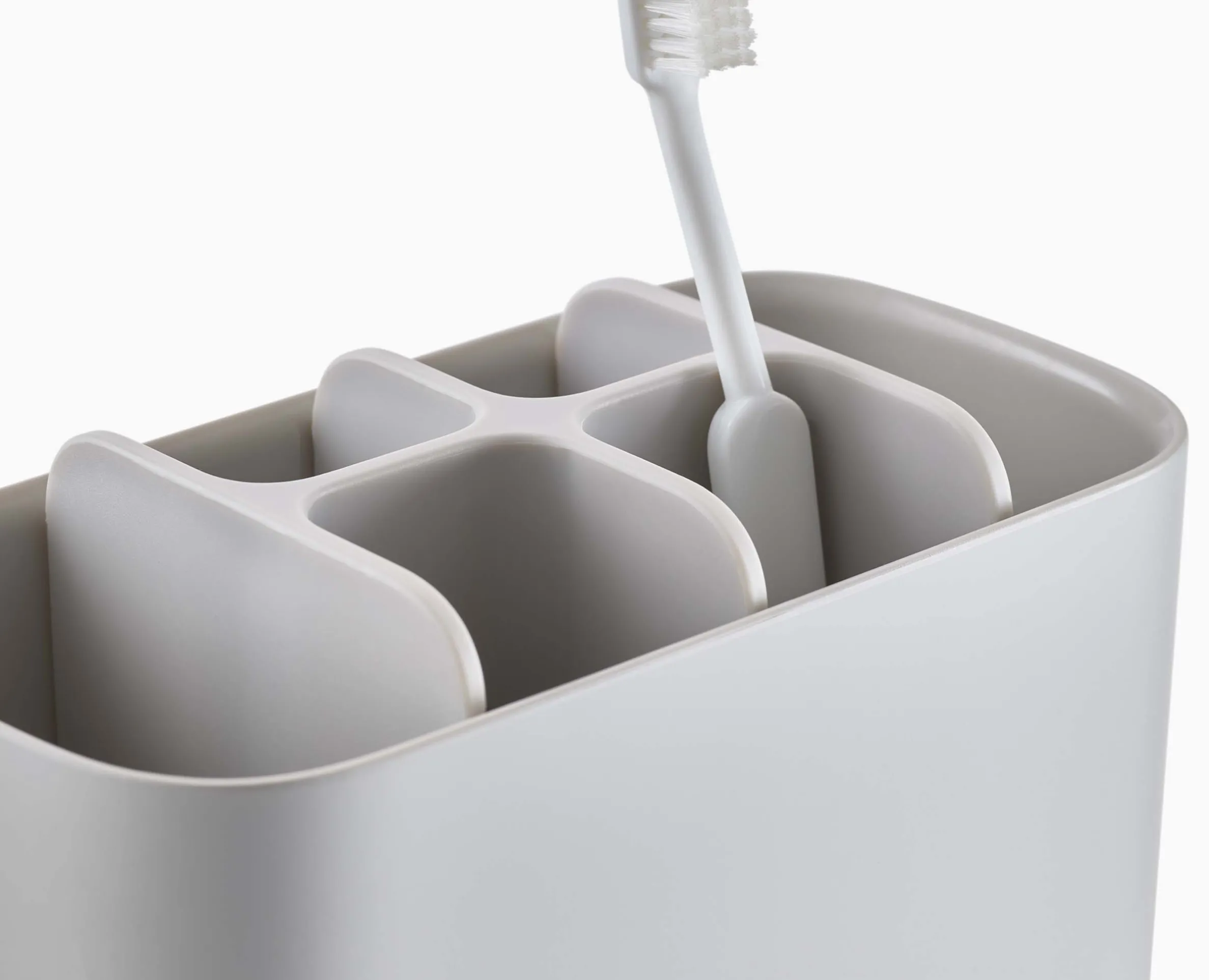 EasyStore™ Large Matt Ecru Toothbrush Holder