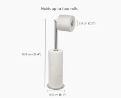 EasyStore™ Luxe 2-in-1 Stainless-steel Toilet Paper Stand
