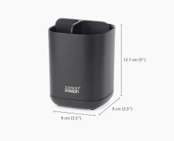 EasyStore™ Matt Black Toothbrush Holder
