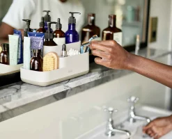 EasyStore™ Matt Ecru Bathroom Storage Caddy