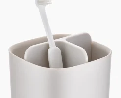 EasyStore™ Matt Ecru Toothbrush Holder
