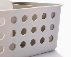 EasyStore™ Slimline Ecru Bathroom Storage Basket