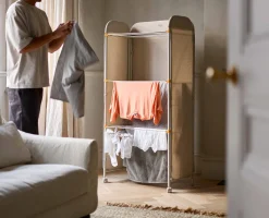 Eclipse™ 3-tier Ecru Clothes Drying Rack With Screen