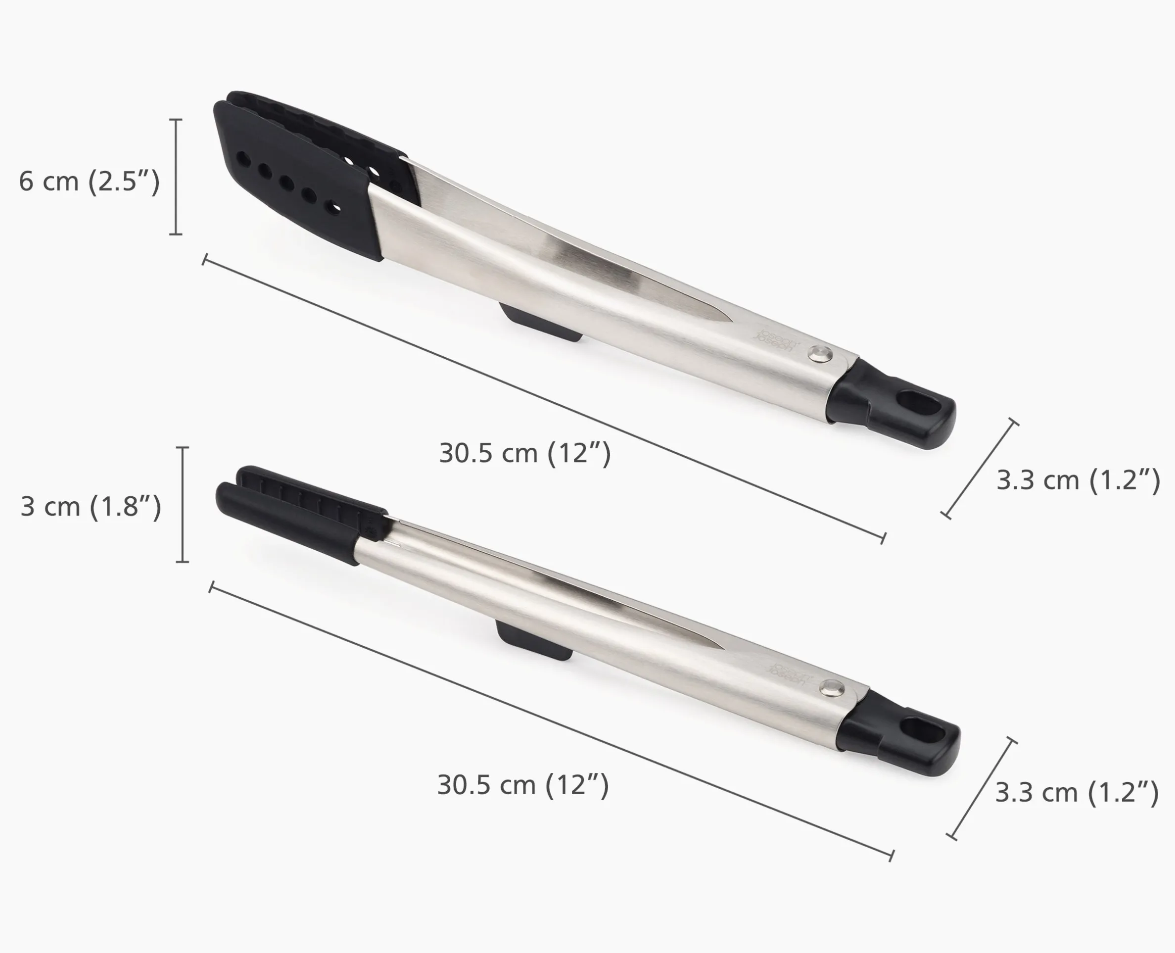 Elevate™ Fusion 2-piece Stainless-steel Tong Set