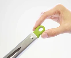 Elevate™ Gray Silicone Steel Tongs
