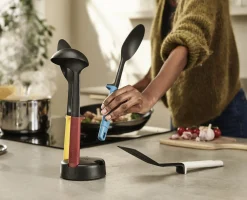 Elevate™ Slim 4-piece Multicolor Utensil Set with Storage Stand