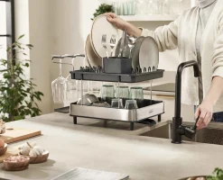 Excel™ Stainless-steel 2-Tier Dish Rack