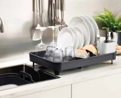 Extend™ Gray Expandable Dish Drainer