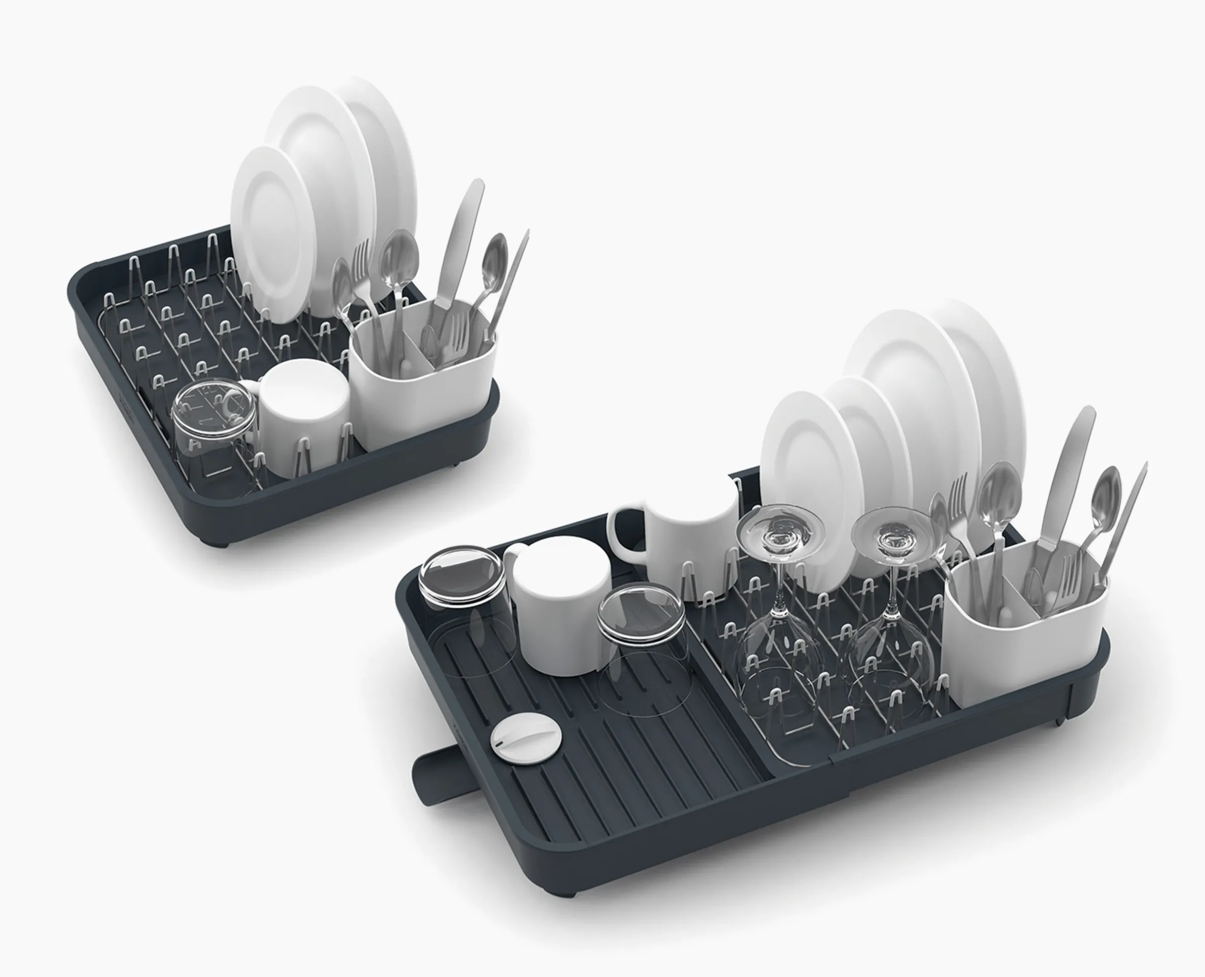 Extend™ Gray Expandable Dish Drainer
