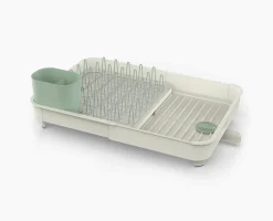 Extend™ Stone Green Expandable Dish Drainer