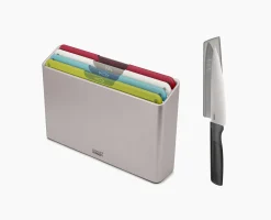 Folio™ Icon 4-piece Multicolor Cutting Board Set with Knife