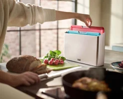 Folio™ Icon 4-piece Multicolor Cutting Board Set with Knife
