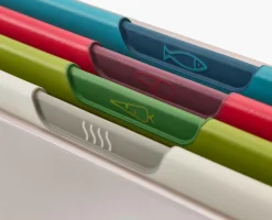 Folio™ Icon 4-piece Multicolor Cutting Board Set with Knife