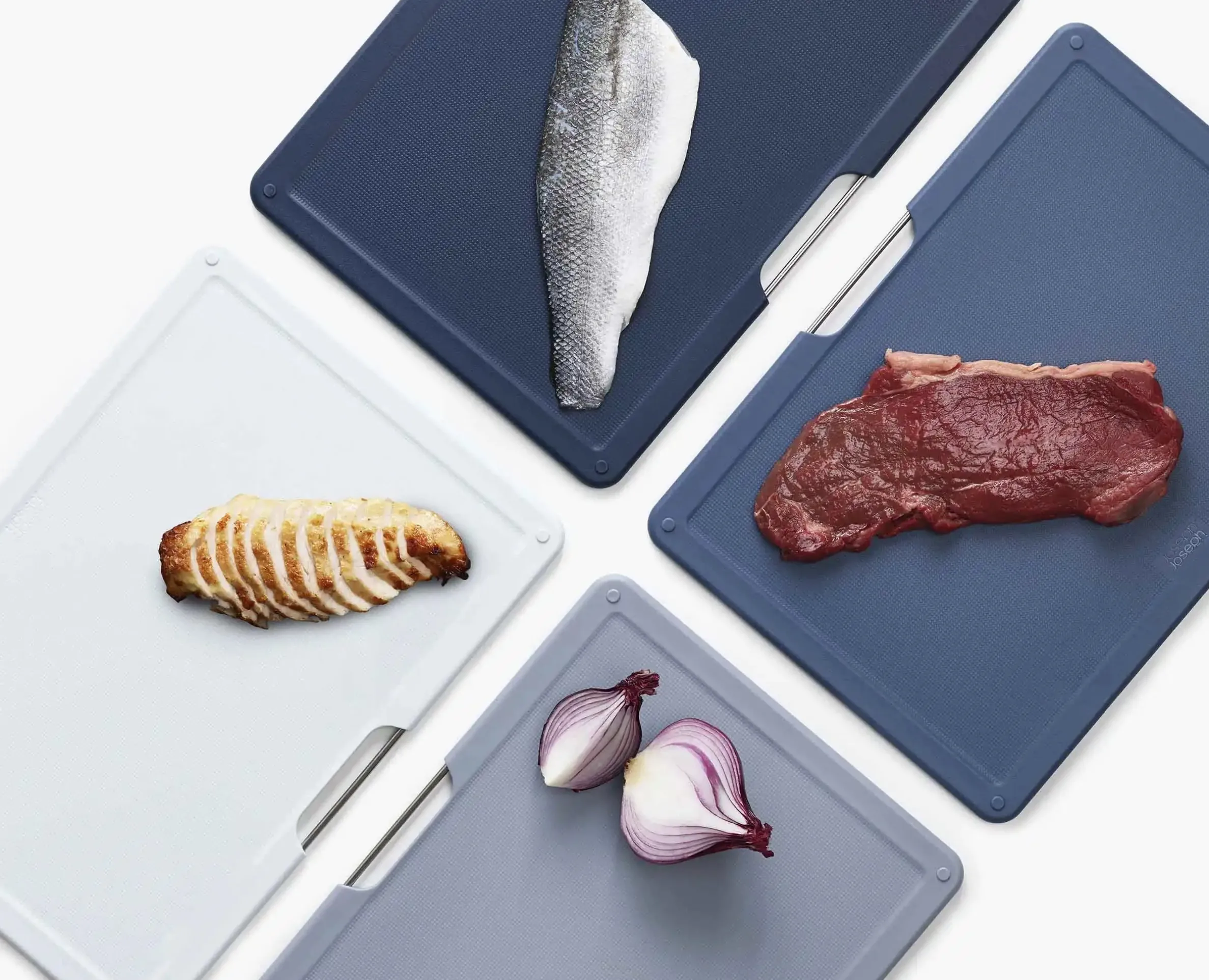 Folio™ 4-piece Gray Cutting Board Set Large