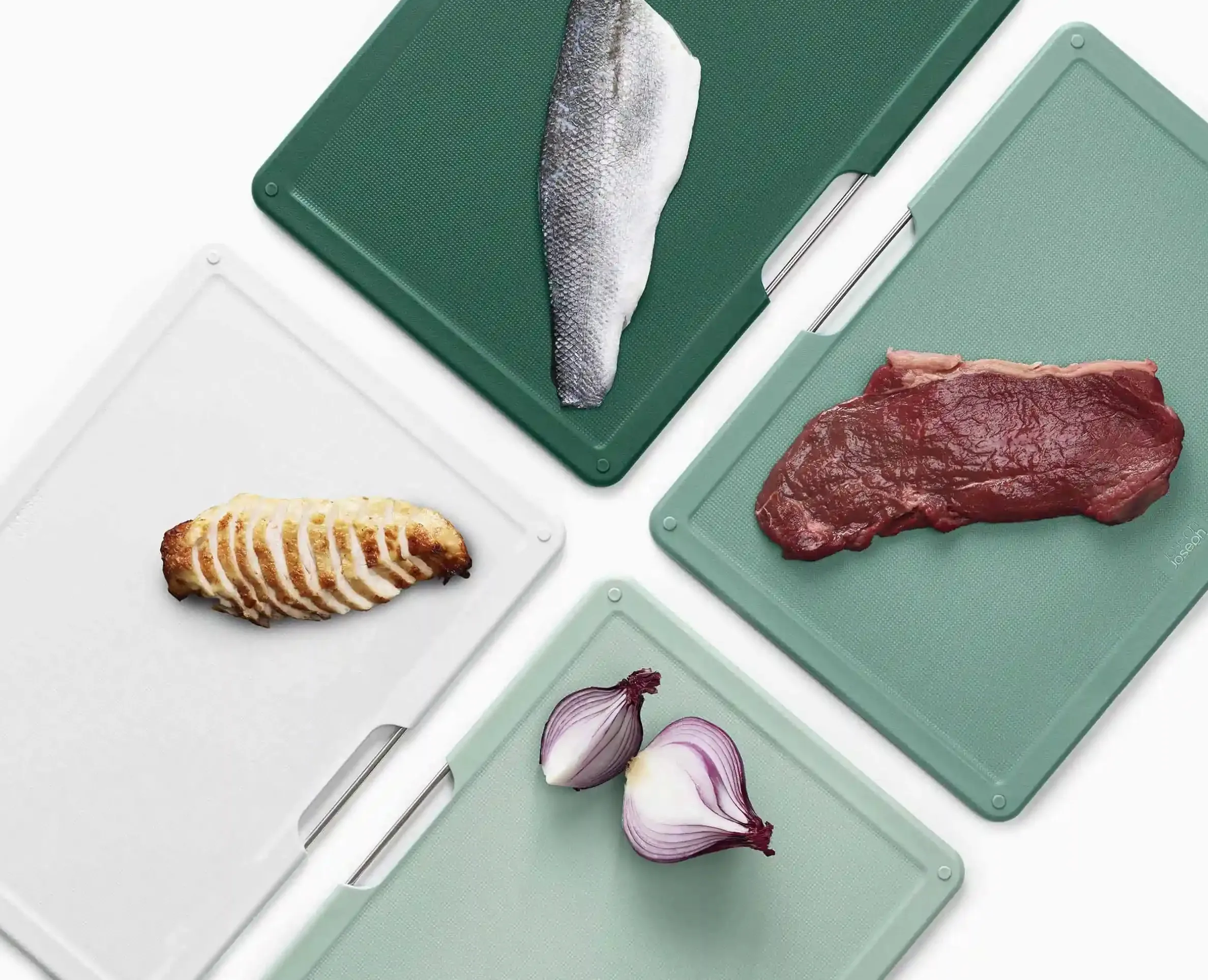 Folio™ 4-piece Green Cutting Board Set - Editions