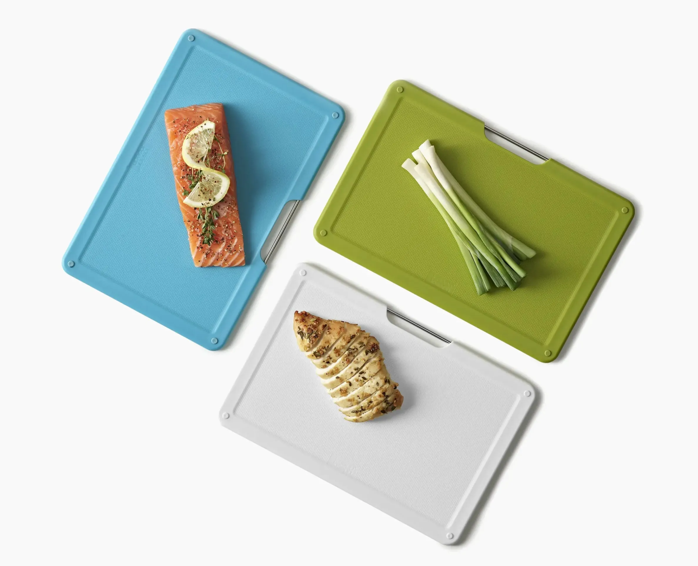 Folio™ Slim 3-piece Under-shelf Multicolor Cutting Board Set