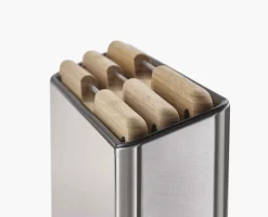 Folio™ Steel 3-Piece Bamboo Cutting Board Set With Stainless-Steel Case
