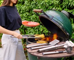 GrillOut™ 3-Piece Stainless-Steel BBQ Turner, Tongs & Fork Set