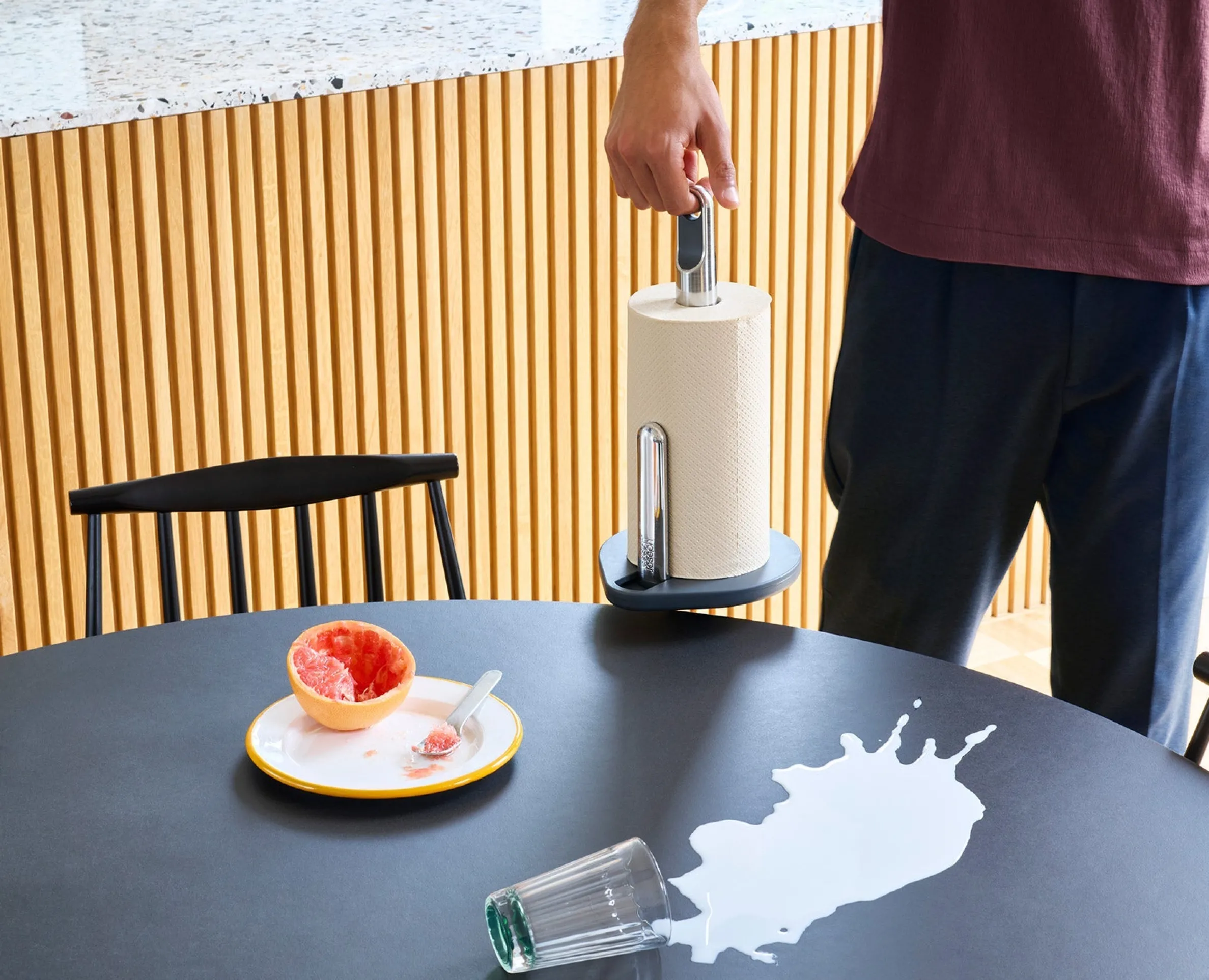 Hold™ Gray Paper Towel Holder