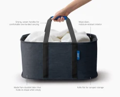 Hold-All™ Black Collapsible 35L Laundry Basket